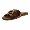 mules femme grande taille du 40 au 48, vernis noir, talon de 0,5 à 2 cm, mode plates sandales plates souples detente, chaussures pour l&#039;été