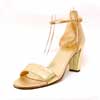 sandales femme grande taille du 40 au 48, cuir lisse platine, talon de 7 à 8 cm, mode talon haut habillee sandales talons hauts, chaussures pour l&#039;été