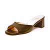 mules femme grande taille du 40 au 48, cuir lisse noir, talon de 5 à 6 cm, detente, toutes saisons