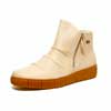 bottines femme grande taille du 40 au 48, cuir grainé beige, talon de 3 à 4 cm, confort, toutes saisons