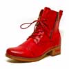 bottines femme grande taille du 40 au 48, simili cuir rouge, talon de 3 à 4 cm, mode detente bottines bottillons, hiver