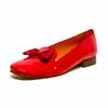 mocassins femme grande taille du 40 au 48, vernis rouge, talon de 0,5 à 2 cm, plates souples confort detente, toutes saisons