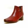 bottines femme grande taille du 40 au 48, cuir lisse bordeaux, talon de 3 à 4 cm, mode tendance habillee souples, automne
