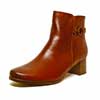 bottines femme grande taille du 40 au 48, cuir lisse marron, talon de 3 à 4 cm, mode souples confort bottines bottillons, automne