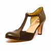sandales femme grande taille du 40 au 48, cuir lisse noir, talon de 7 à 8 cm, mode habillee, toutes saisons