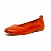 ballerines femme grande taille du 40 au 48, cuir lisse camel, talon de 0,5 à 2 cm, plates souples confort, toutes saisons