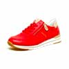 basket femme grande taille du 40 au 48, cuir grainé rouge, talon de 3 à 4 cm, mode tendance plates detente, toutes saisons