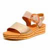 sandalettes femme grande taille du 40 au 48, cuir lisse beige platine or, talon de 3 à 4 cm, mode confort detente talons compensés, chaussures pour l&#039;été