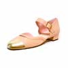 sandales femme grande taille du 40 au 48, cuir lisse nude, talon de 0,5 à 2 cm, mode habillee, chaussures pour l&#039;été