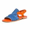 sandalettes femme grande taille du 40 au 48, toile bleu camel, talon de 0,5 à 2 cm, plates sandales plates souples detente, chaussures pour l&#039;été
