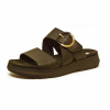 mules femme grande taille du 40 au 48, cuir lisse noir, talon de 3 à 4 cm, sandales plates confort detente, chaussures pour l&#039;été