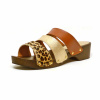 sabots femme grande taille du 40 au 48, cuir lisse multicolore, talon de 3 à 4 cm, mode, toutes saisons