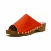 sabots femme grande taille du 40 au 48, vernis rouge, talon de 3 à 4 cm, mode, toutes saisons