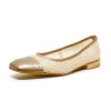 ballerines femme grande taille du 40 au 48,  platine or, talon de 0,5 à 2 cm, mode ballerines plates, chaussures pour l&#039;été