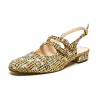 sandales femme grande taille du 40 au 48,  metallise multicolore or, talon de 0,5 à 2 cm, de soiree mode tendance habillee, toutes saisons