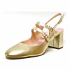 sandales femme grande taille du 40 au 48, cuir lisse platine or, talon de 7 à 8 cm, mode tendance habillee sandales talons hauts, toutes saisons