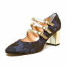 escarpins femme grande taille du 40 au 48,  bleu, talon de 7 à 8 cm, escarpin talon haut mode tendance habillee, toutes saisons