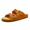 mules femme grande taille du 40 au 48, cuir lisse marron, talon de 0,5 à 2 cm, plates confort detente, chaussures pour l&#039;été