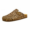 mules femme grande taille du 40 au 48, leopard multicolore, talon de 0,5 à 2 cm, mode plates confort detente, chaussures pour l&#039;été