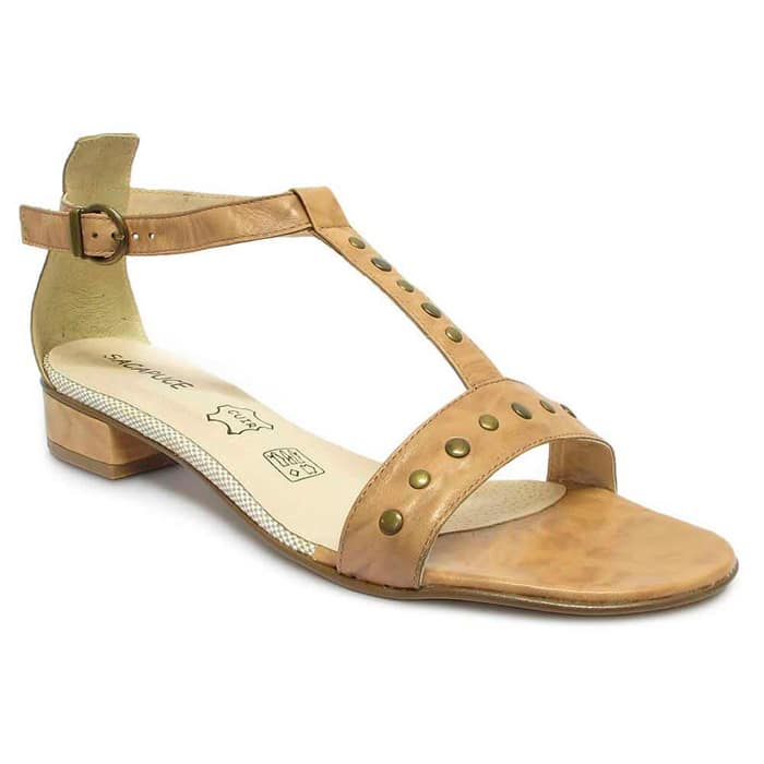 sandalettes femme grande taille du 40 au 48, cuir fripé beige, talon de 0,5 à 2 cm, plates sandales plates detente, chaussures pour l'été