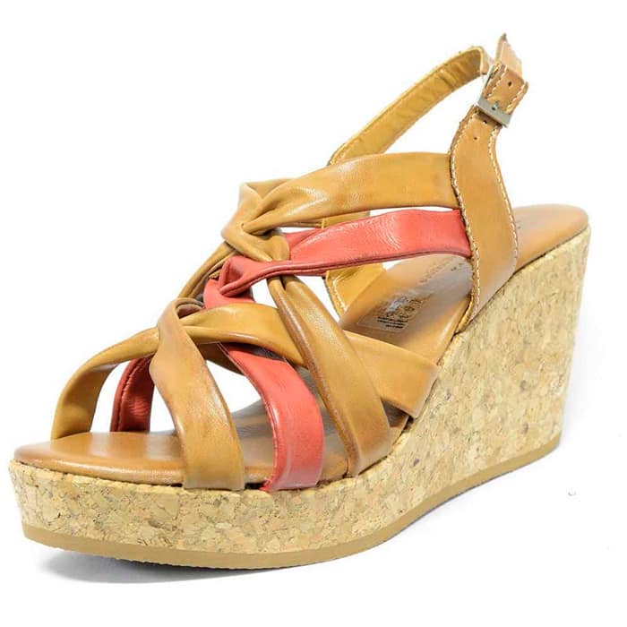 sandales femme grande taille du 40 au 48, cuir lisse multicolore, talon de 7 à 8 cm, à patins mode tendance talons compensés, chaussures pour l'été