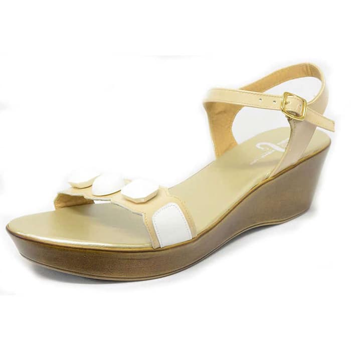 sandales femme grande taille du 40 au 48, vernis beige, talon de 5 à 6 cm, tendance sexy talons compensés, chaussures pour l'été