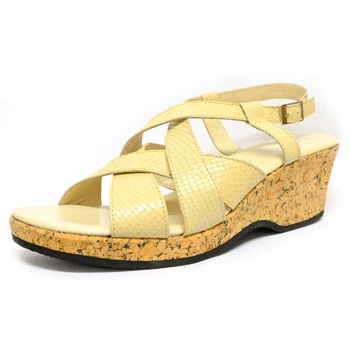 sandales femme grande taille du 40 au 48, serpent beige, talon de 5 à 6 cm, à patins confort talons compensés, chaussures pour l'été