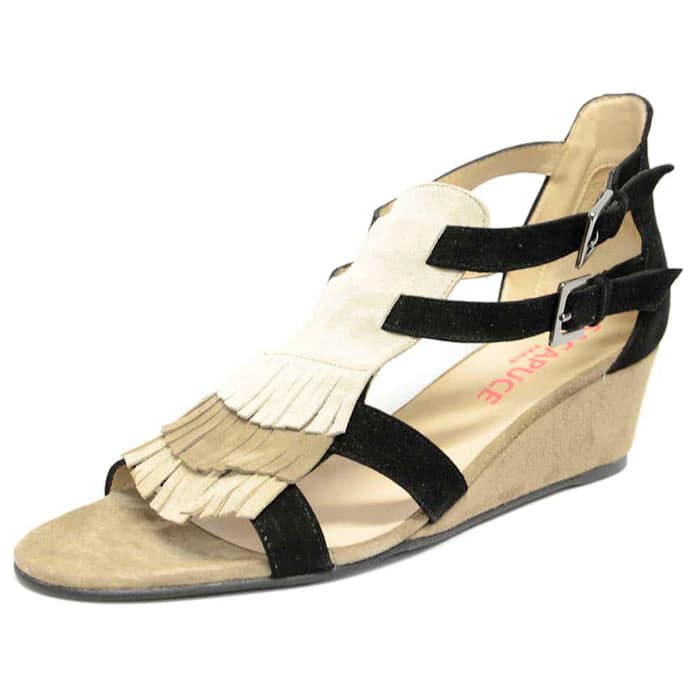 sandales femme grande taille du 40 au 48, velours multicolore, talon de 3 à 4 cm, souples detente talons compensés, chaussures pour l'été