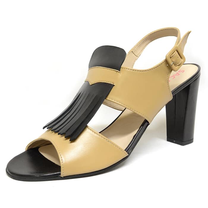 sandales femme grande taille du 40 au 48, cuir lisse beige multicolore noir, talon de  9 cm et plus, mode sandales talons hauts, chaussures pour l'été