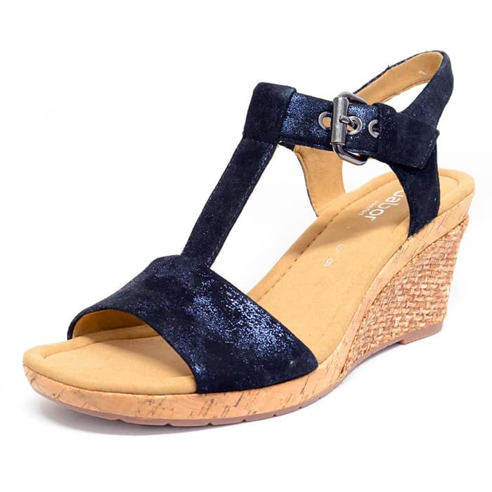 sandales femme grande taille du 40 au 48, brillant bleu, talon de 7 à 8 cm, sandales talons hauts talons compensés, chaussures pour l'été