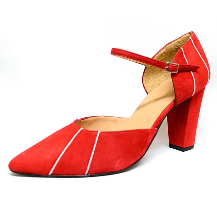 sandalettes femme grande taille du 40 au 48, velours rouge, talon de 7 à 8 cm, talon haut habillee sandales talons hauts, automne