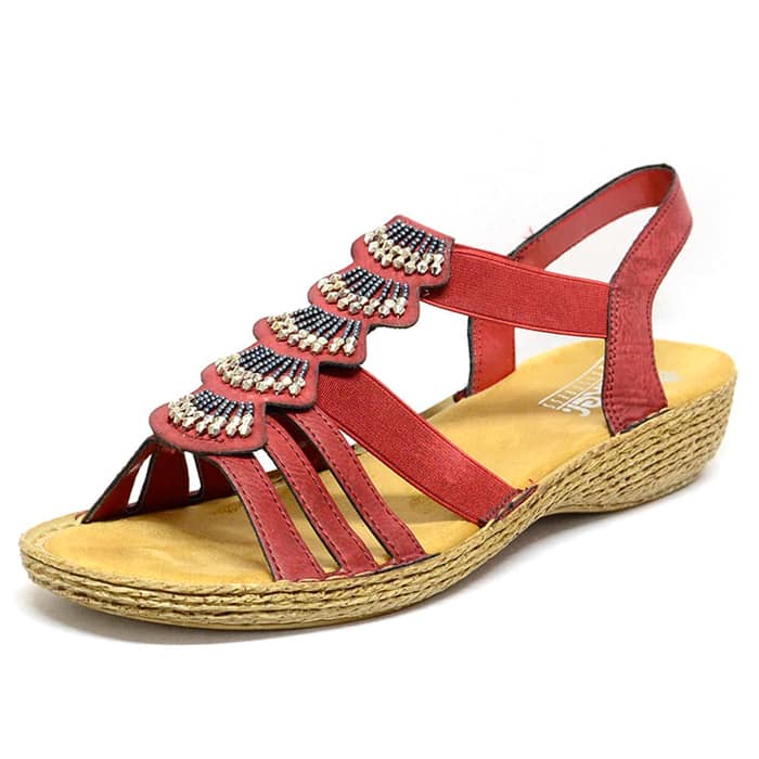 sandalettes femme grande taille du 40 au 48, nubuck rouge, talon de 3 à 4 cm, sandales plates confort talons compensés, chaussures pour l'été