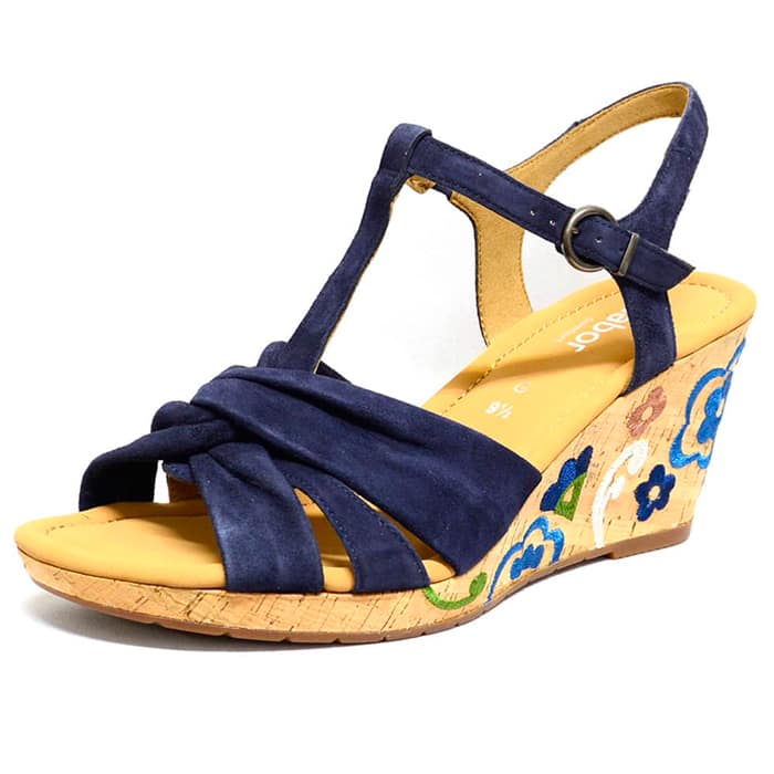 sandales femme grande taille du 40 au 48, velours bleu, talon de 7 à 8 cm, confort detente talons compensés, chaussures pour l'été