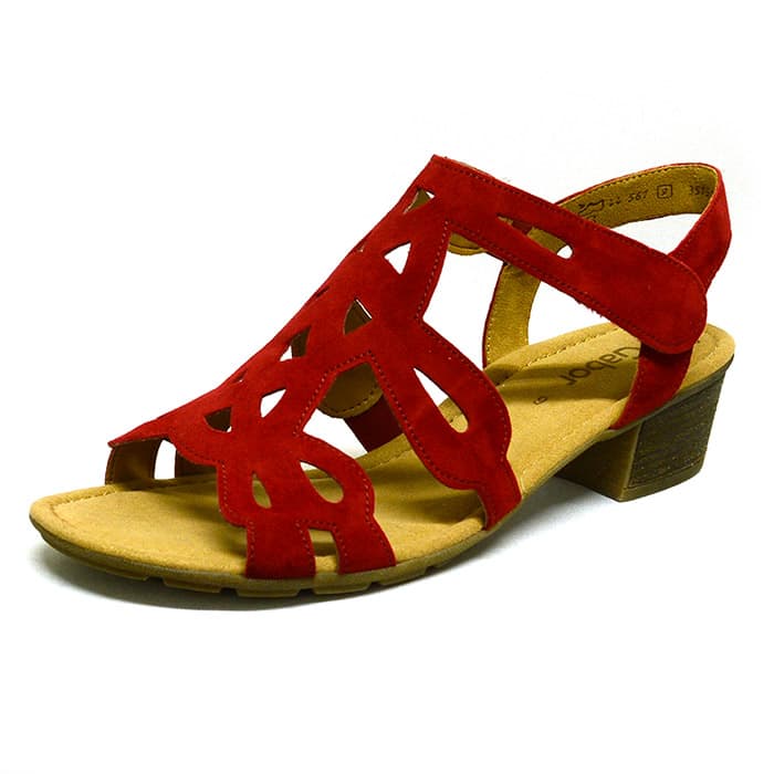 sandales femme grande taille du 40 au 48, velours rouge, talon de 3 à 4 cm, souples confort detente, chaussures pour l'été