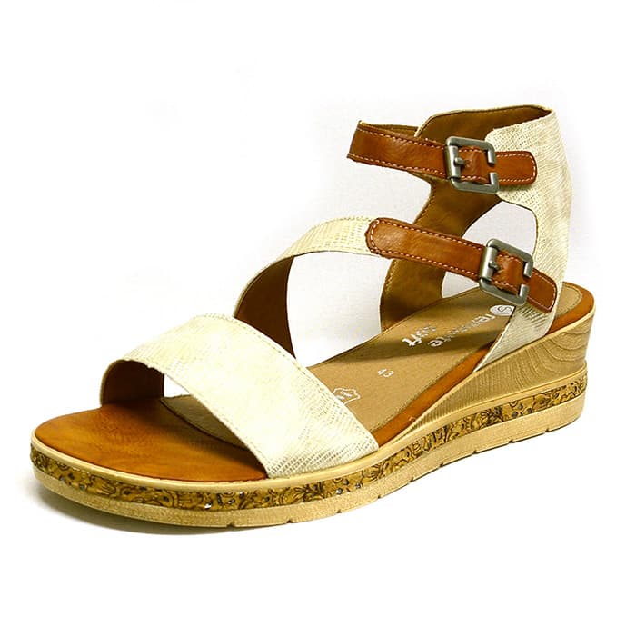 sandales femme grande taille du 40 au 48, brillant or, talon de 5 à 6 cm, tendance confort detente talons compensés, chaussures pour l'été