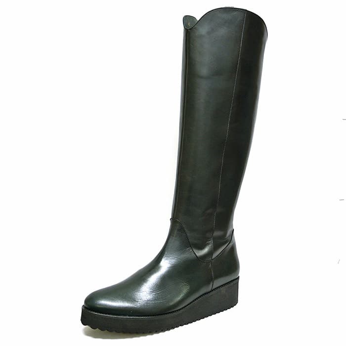 bottes femme grande taille du 40 au 48, cuir lisse noir, talon de 5 à 6 cm, tendance confort talons compensés, hiver