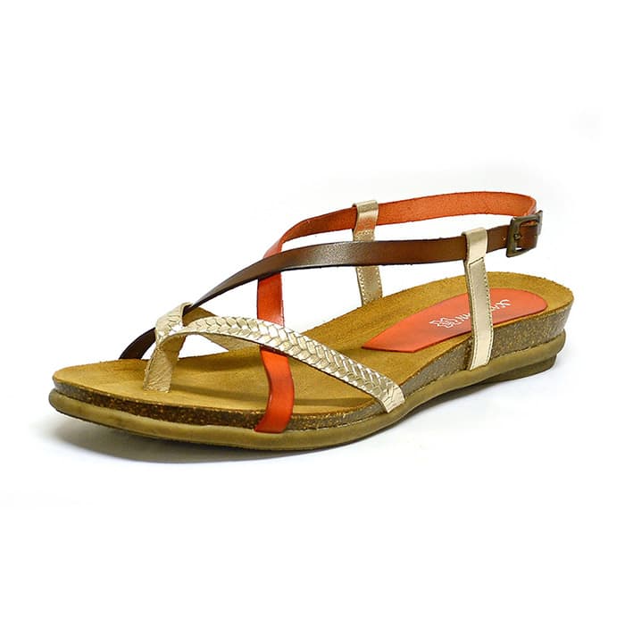 sandales femme grande taille du 40 au 48, cuir lisse multicolore, talon de 0,5 à 2 cm, mode tendance plates sandales plates detente, chaussures pour l'été