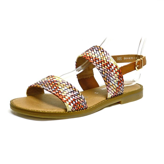 sandales femme grande taille du 40 au 48,  multicolore, talon de 0,5 à 2 cm, de soiree plates sandales plates souples, chaussures pour l'été