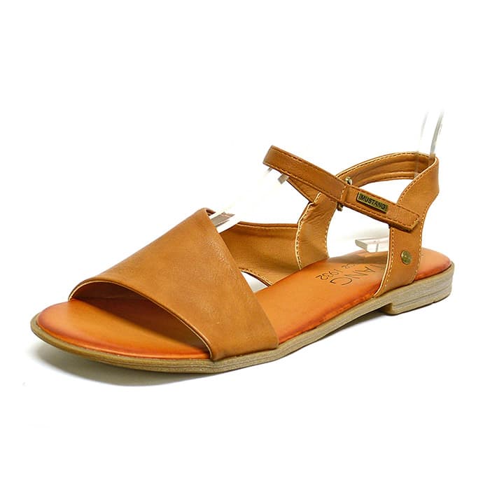 sandales femme grande taille du 40 au 48, cuir lisse marron, talon de 0,5 à 2 cm, sandales plates souples detente, chaussures pour l'été