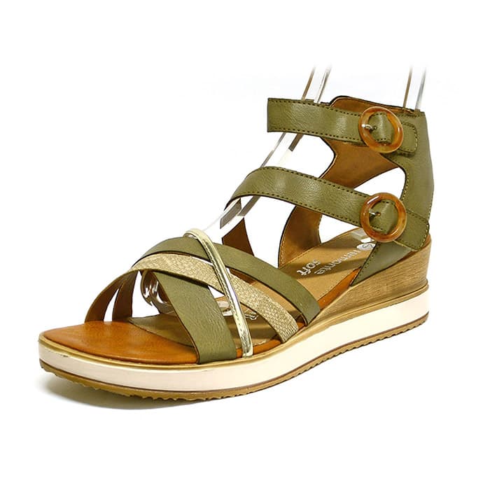 sandales femme grande taille du 40 au 48, cuir grainé , talon de 5 à 6 cm, detente talons compensés, chaussures pour l'été