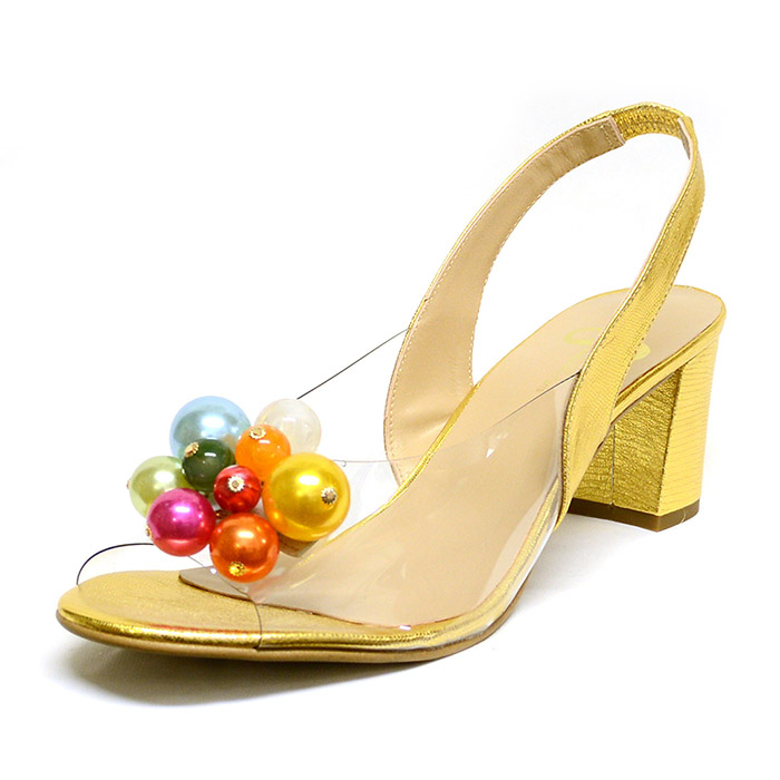 sandales femme grande taille du 40 au 48,  or, talon de 7 à 8 cm, mode sandales talons hauts fantaisie, chaussures pour l'été