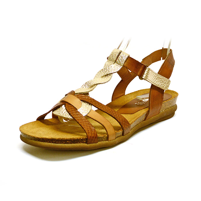 sandalettes femme grande taille du 40 au 48, cuir lisse marron multicolore platine, talon de 3 à 4 cm, mode sandales plates detente, chaussures pour l'été