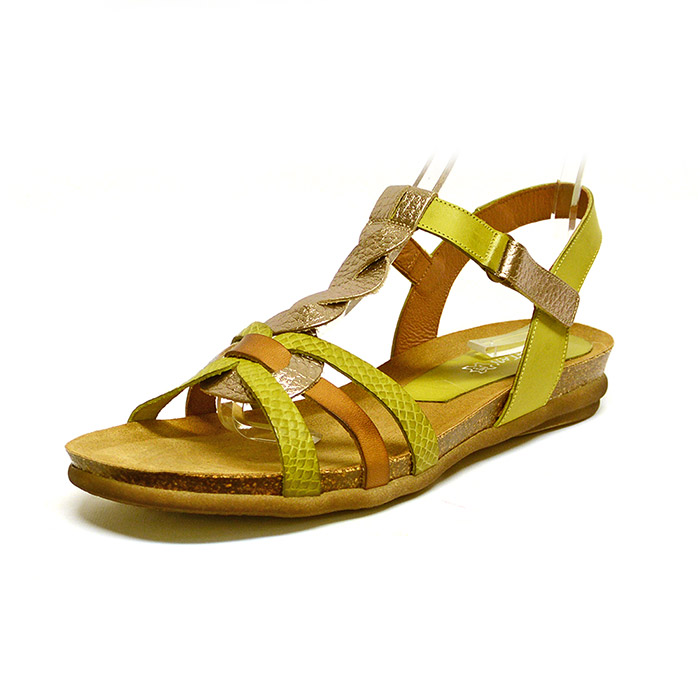 sandalettes femme grande taille du 40 au 48, cuir lisse kaki multicolore platine, talon de 3 à 4 cm, mode sandales plates detente, chaussures pour l'été