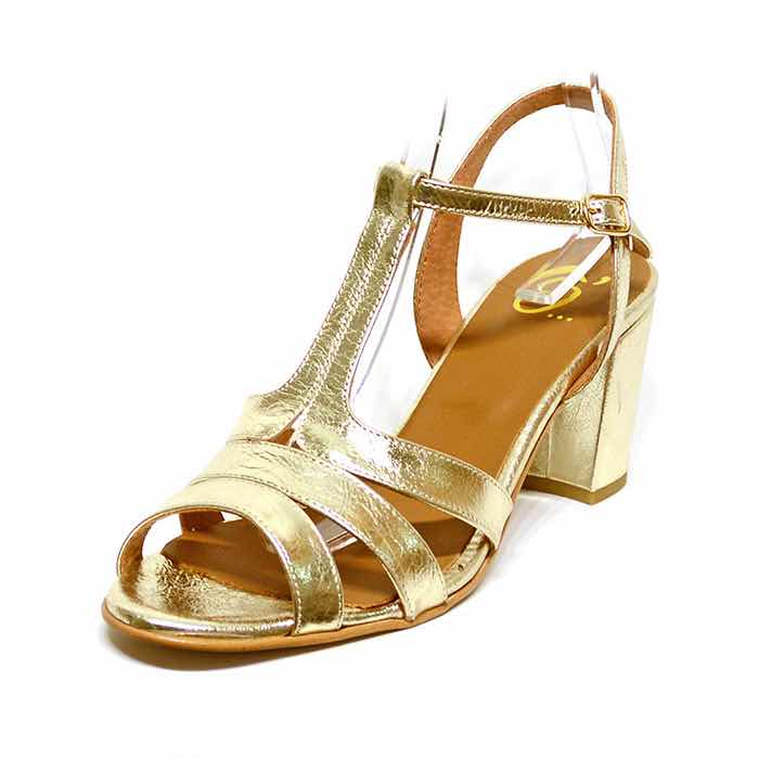 sandales femme grande taille du 40 au 48, métallisées platine or, talon de 7 à 8 cm, mode habillee sandales talons hauts, chaussures pour l'été