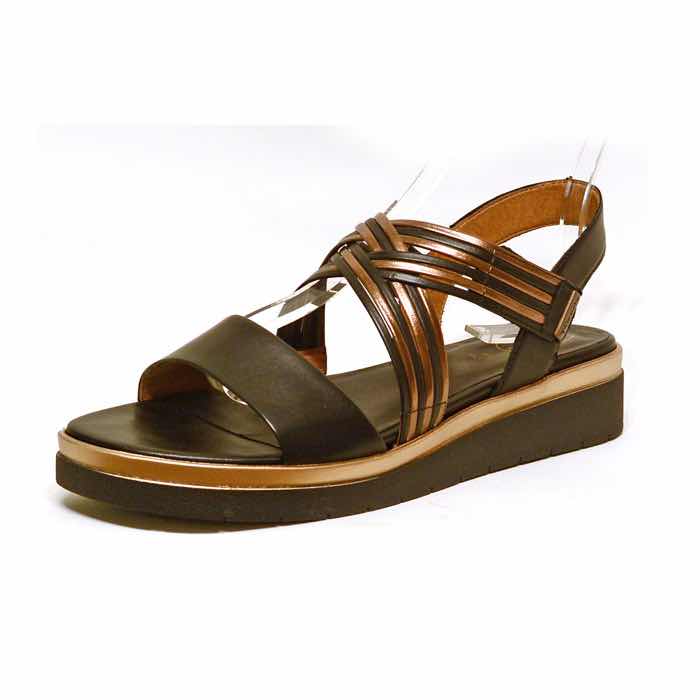 sandalettes femme grande taille du 40 au 48, cuir lisse noir, talon de 3 à 4 cm, confort detente talons compensés, chaussures pour l'été