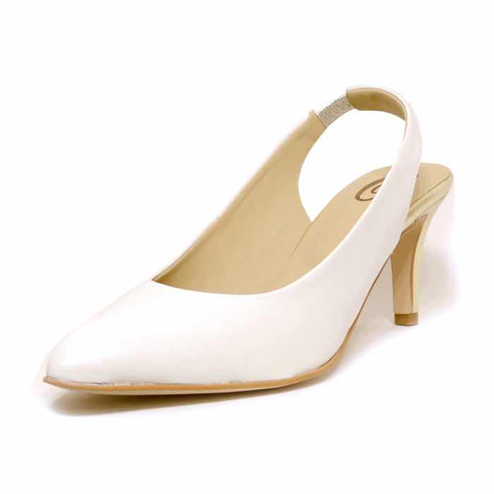 sandales femme grande taille du 40 au 48, cuir lisse blanc, talon de 7 à 8 cm, bout pointu habillee sandales talons hauts mariage, toutes saisons