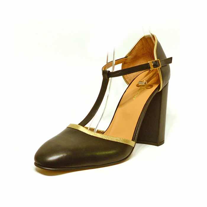 sandales femme grande taille du 40 au 48, cuir lisse noir, talon de  9 cm et plus, mode talon haut habillee sandales talons hauts, chaussures pour l&#039;été