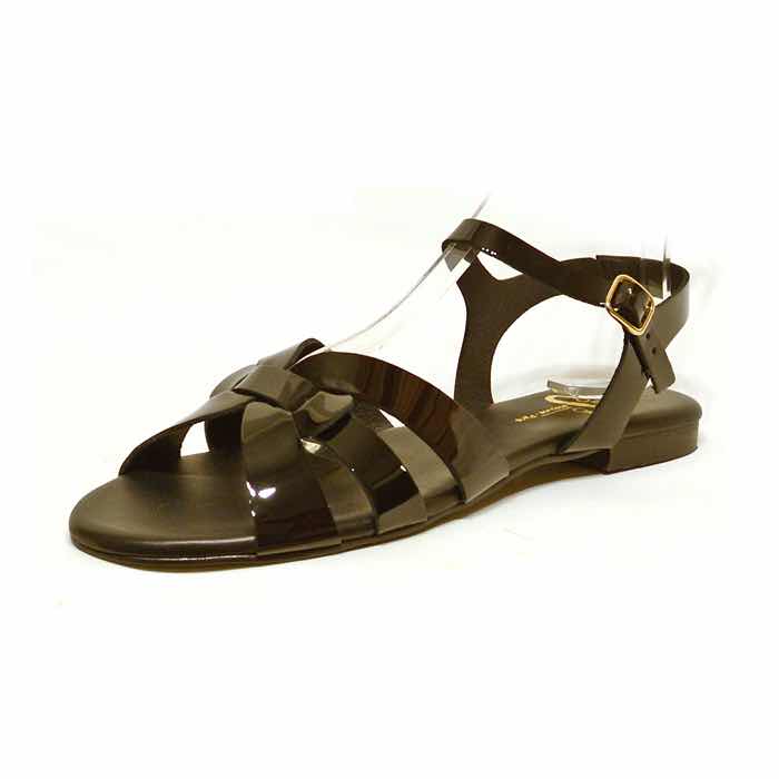 sandalettes femme grande taille du 40 au 48, vernis noir, talon de 0,5 à 2 cm, plates sandales plates detente, chaussures pour l&#039;été