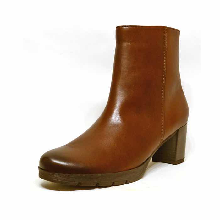 bottines femme grande taille du 40 au 48, cuir lisse marron, talon de 5 à 6 cm, , hiver