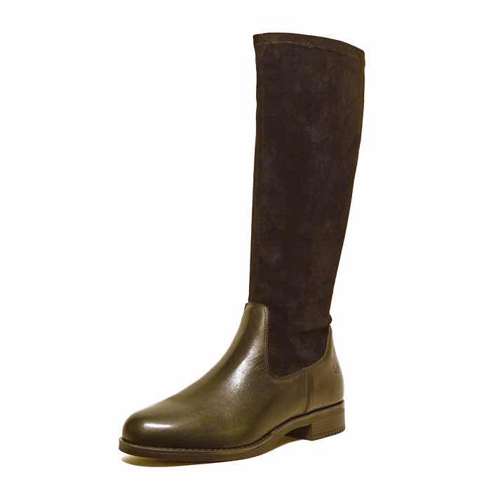 bottes femme grande taille du 40 au 48, cuir lisse noir, talon de 3 à 4 cm, pied large bottes mollets larges, hiver